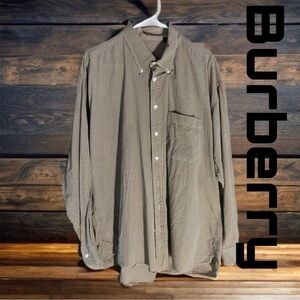 💥EUC Burberry check button down casual shirt Men’s XL Y2K Vintage